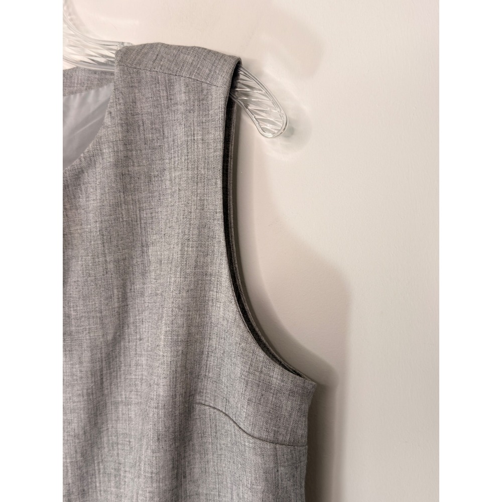 Abercrombie & Fitch Mara High Neck Vest Mini Dress Women's Gray Large Tall - Picture 9 of 13